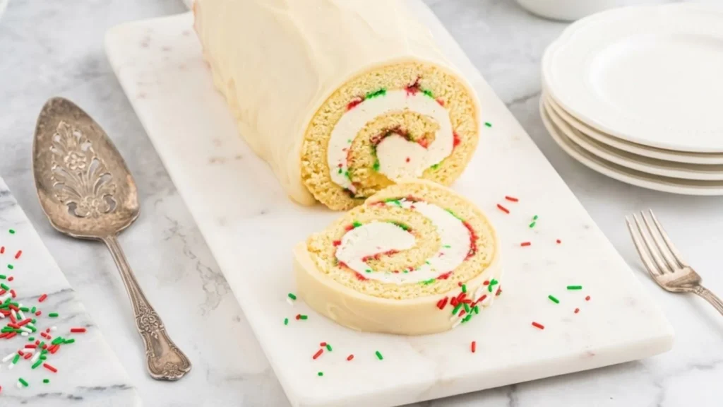 Christmas Vanilla Roll Cake Recipe