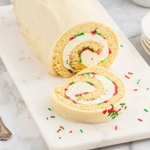 Christmas Vanilla Roll Cake Recipe