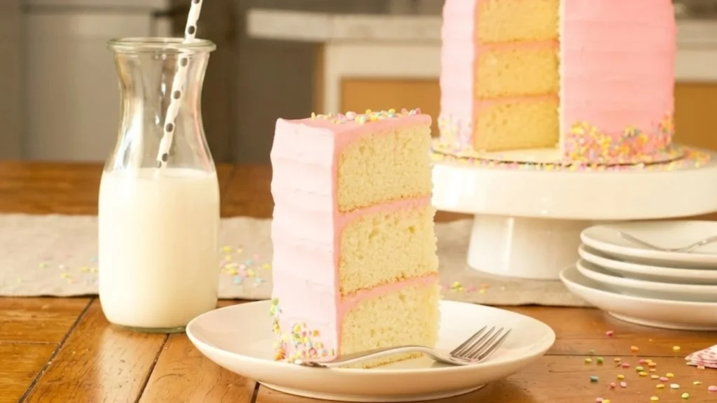 Pink Vanilla Birthday Cake Recipe