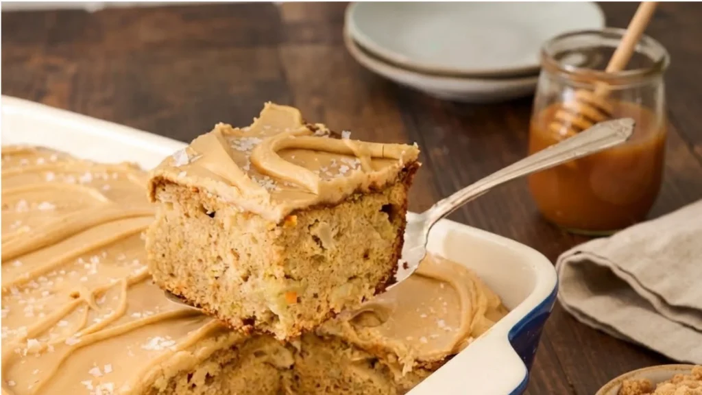 Caramel Apple Sheet Cake Recipe