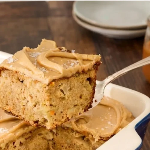 Caramel Apple Sheet Cake Recipe