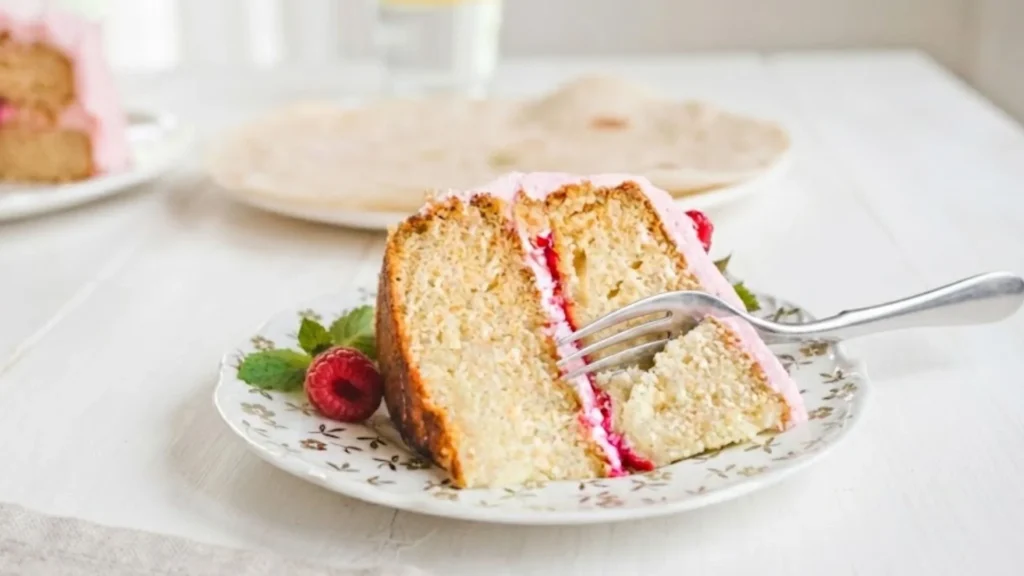 Vanilla Raspberry Cake